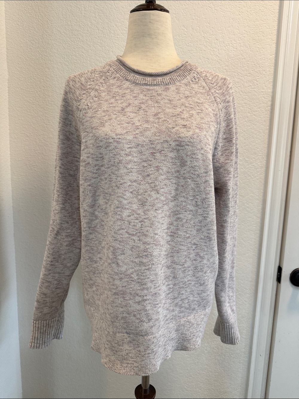 lululemon athletica Heathered Light Lavender Crewneck Sweater